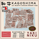 Kagoshima A4 Wagyu Chuck Roll / Short Rib Yakiniku (180 - 400g)