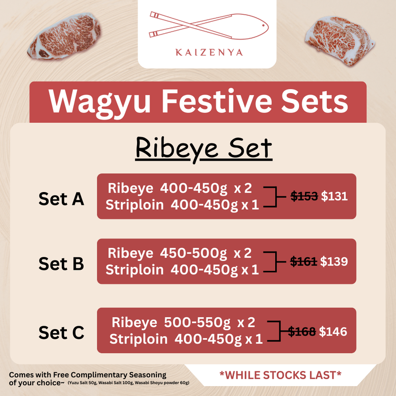 Kaizenya | $22 OFF! Kagoshima A4 Wagyu Festive Sets (350 - 550g) - Shipped from Japan